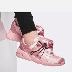 Puma Fenty by Rihanna Women's Pink Satin Sneakers
